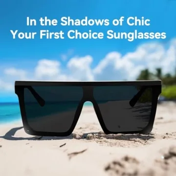 Dollger Square Oversized Sunglasses for Men Women Fashion