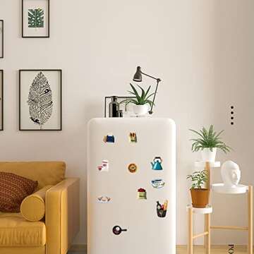 Kaolituis 10pcs Food-Shaped Cute Fridge Magnets Set