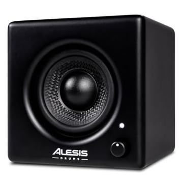 Alesis Nitro Amp 70W 3" Compact Electric Drum Monitor Speaker for Practice and Lessons, Rack-Mountab...