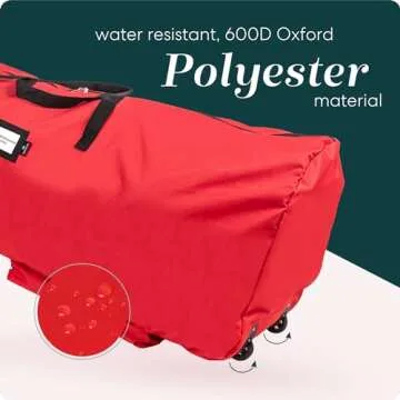 Handy Laundry Rolling Christmas Tree Storage Bag - 7.5 ft
