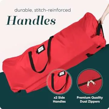 Handy Laundry Rolling Christmas Tree Storage Bag - 7.5 ft