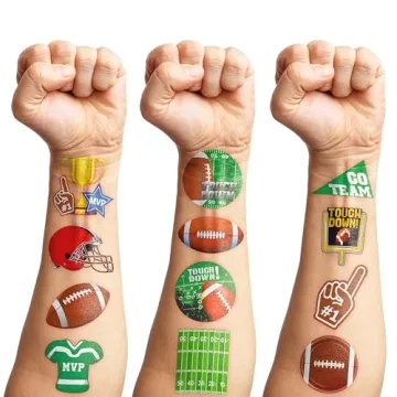 90 PCS Football Temporary Tattoos for Kids' Parties