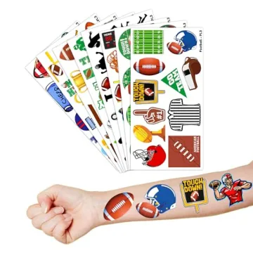 90 PCS Football Temporary Tattoos for Kids' Parties