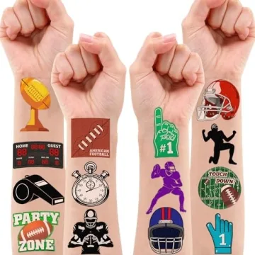 90 PCS Football Temporary Tattoos for Kids' Parties