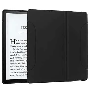 Young me Case for All-New Kindle Oasis (10th Generation, 2019 Release and 9th Generation, 2017 Release) - Slim Fit TPU Gel Protective Cover Case for All-New Kindle Oasis E-Reader 7" (Black)