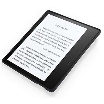 Young me Case for All-New Kindle Oasis (10th Generation, 2019 Release and 9th Generation, 2017 Release) - Slim Fit TPU Gel Protective Cover Case for All-New Kindle Oasis E-Reader 7" (Black)