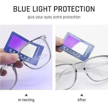 TOREGE Clear Safety Glasses for Stylish Eye Protection
