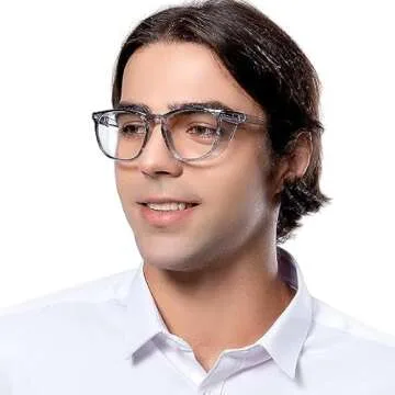 TOREGE Clear Safety Glasses for Stylish Eye Protection