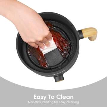 Audecook Portable Electric Cooker for Quick Meals and Travel