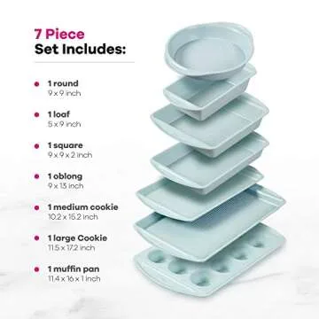 Wilton Non-Stick Bakeware Set - Durable 7-Piece Baking Set