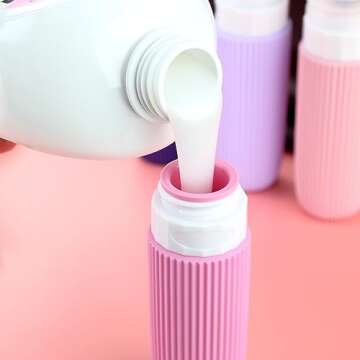 Mrsdry TSA Approved Travel Bottles - Leak Proof Silicone