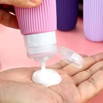 Mrsdry TSA Approved Travel Bottles - Leak Proof Silicone