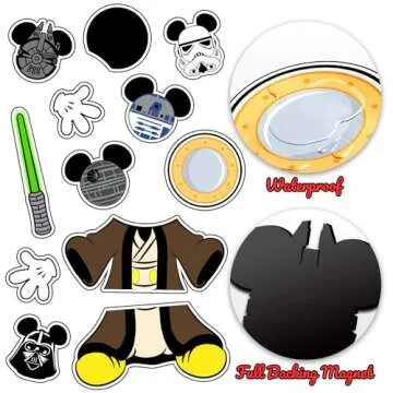 13Pcs Cruise Door Decorations Magnetic, Cute Large Nautical Cruise Door Magnets Decorations Reusable...