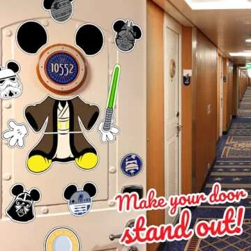 Cute 13Pcs Cruise Door Magnets For Disney Fans