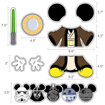 Cute 13Pcs Cruise Door Magnets For Disney Fans