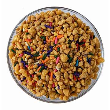 Peanut Brittle Crunch Coat Ice Cream Toppings by Medley hills farm in Reusable Container 1.25 Lbs.