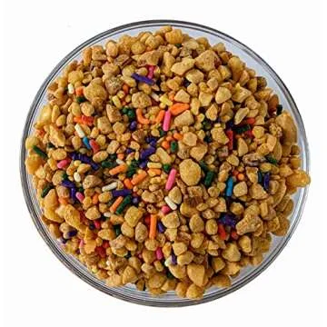 Peanut Brittle Crunch Coat Ice Cream Toppings by Medley hills farm in Reusable Container 1.25 Lbs.