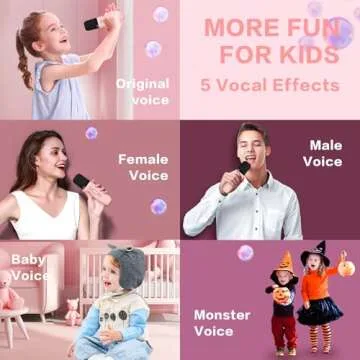 UMEIJA Mini Karaoke Machine for Kids with Bluetooth