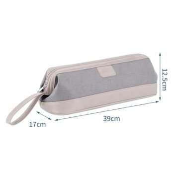 BUBM Travel Case Compatible with Dyson Airwrap & Curling Iron, Portable Hair Dryer Carrying Bag Waterproof Storage for Dyson Supersonic Styler Attachments Protection