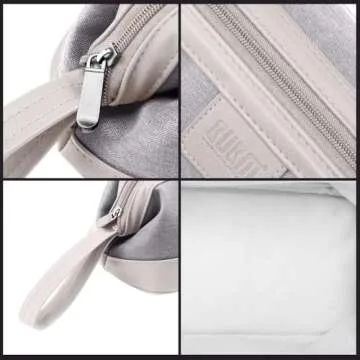 BUBM Travel Case Compatible with Dyson Airwrap & Curling Iron, Portable Hair Dryer Carrying Bag Waterproof Storage for Dyson Supersonic Styler Attachments Protection