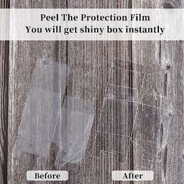 JOERSH 2x2x2 Inches Clear Boxes for Favors with Gift Ribbons 60 PCS Small Transparent Cube Wedding Baby Shower Birthday Party Favor Boxes, Minigifts Display Individual Macaron Box