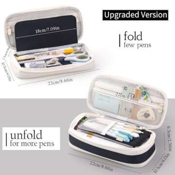 EASTHILL Big Capacity Pencil Case - Perfect for Students and Gifts!