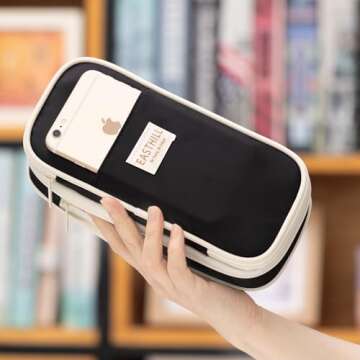 Stylish EASTHILL Big Capacity Pencil Case for Teens