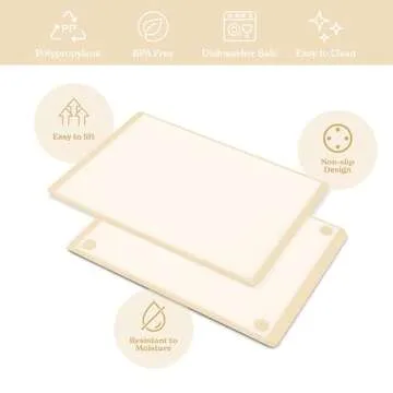 Durable SMIRLY Plastic Cutting Board Set for All Kitchens