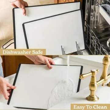 Durable SMIRLY Plastic Cutting Board Set for All Kitchens