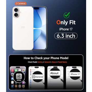 FNTCASE iPhone 17 Clear Case: Military Grade Durable Protection with Magnet