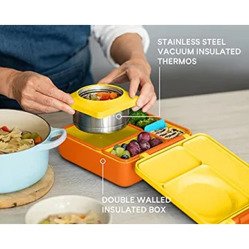 OmieBox Bento Box for Kids - Insulated and Colorful Lunch