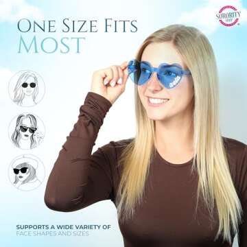 Alpha Phi Heart Shaped Sunglasses - Perfect Sorority Gifts