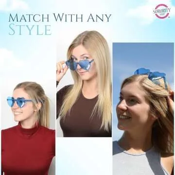 Alpha Phi Heart Shaped Sunglasses - Perfect Sorority Gifts