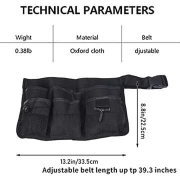 Work Apron, Garden Apron, Tool Belts For Men Women, Gardening Tool Waist Apron With 8 Pockets, Heavy...