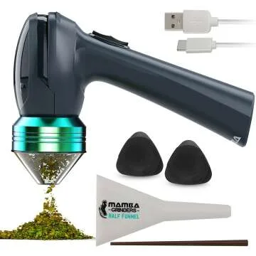 Mamba V2 1g Gray Electric Portable Herb Grinder - USB Powered
