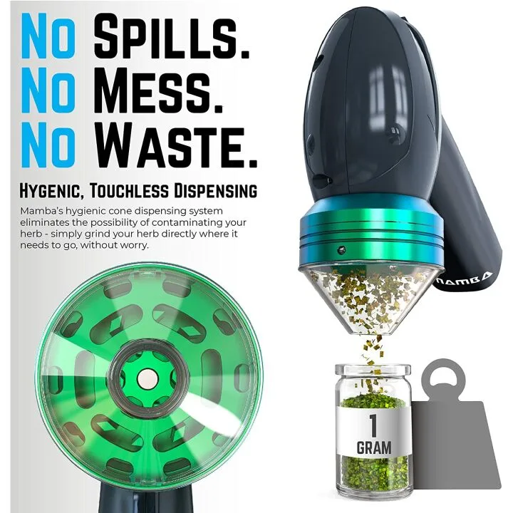 Mamba V2 Electric Herb Grinder - USB Portable Mill