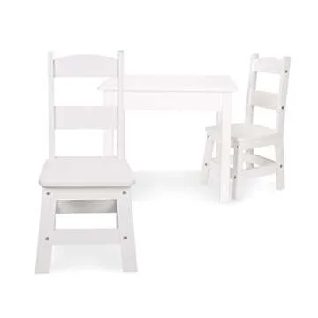 Melissa & Doug Wooden Table & Chairs Set for Kids