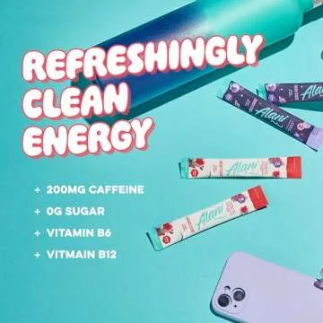 Alani Nu Cherry Slush Energy Stick Packets | 200mg Caffeine | 10 Pack