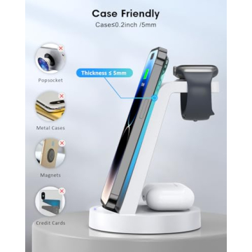 3 in 1 Wireless Charging Station for iPhone & Apple Watch