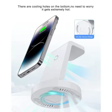 3 in 1 Wireless Charging Station for iPhone & Apple Watch