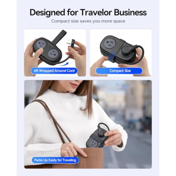 Compact ORICO Travel Power Strip with USB Ports
