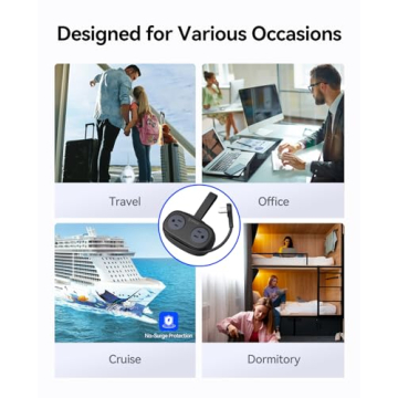 Compact ORICO Travel Power Strip with USB Ports