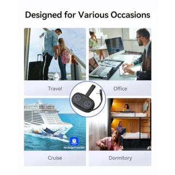 Compact ORICO Travel Power Strip with USB Ports