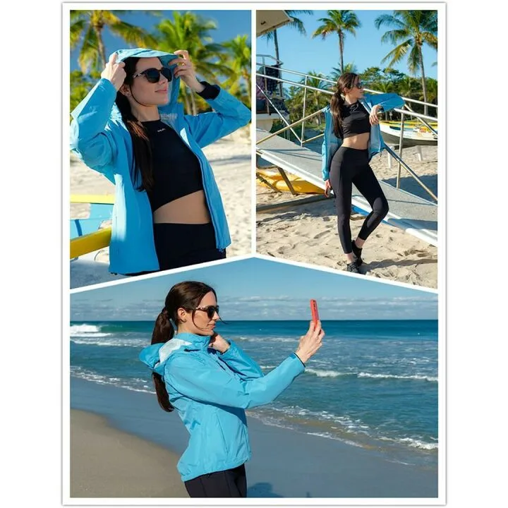 Waterproof Windproof BALEAF Running Jacket for Women