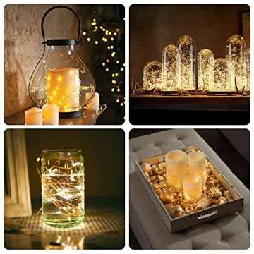 BXROIU Fairy Lights 6 Pack Battery Operated - 6.6Ft
