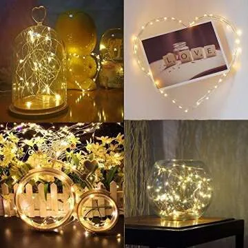 BXROIU Fairy Lights 6 Pack Battery Operated - 6.6Ft