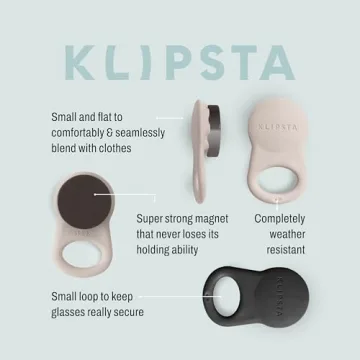 KLIPSTA SPEX Magnetic Glasses Clips - Stylish & Secure Holder