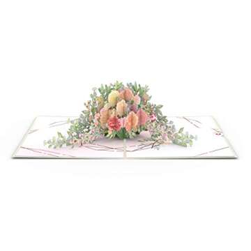 Lovepop Wedding Florals Pop Up Card - Greeting Card, 3D Card, Wedding Cards, Congratulations Cards