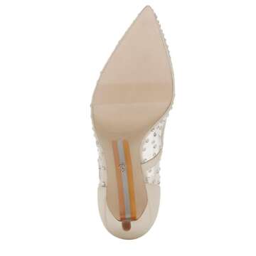 Sam Edelman Women's Hazel Mesh Pump Modern Ivory Glitz 6 Medium