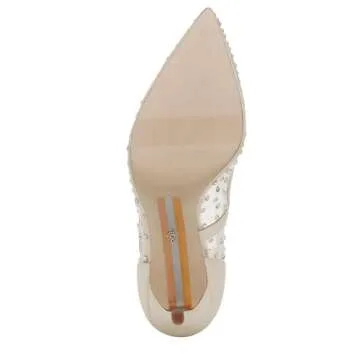 Sam Edelman Women's Hazel Mesh Pump Modern Ivory Glitz 6 Medium